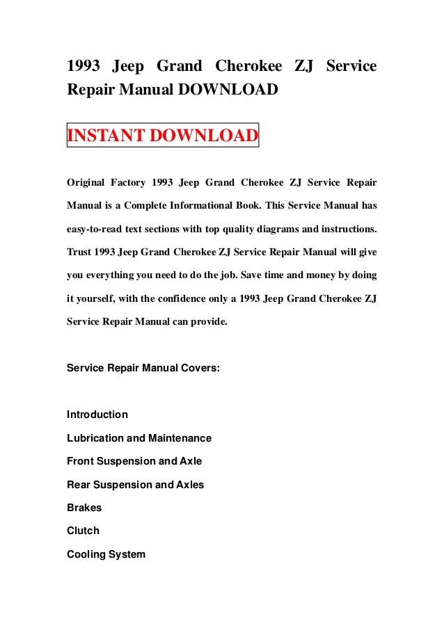 Jeep j4000 service manual pdf file